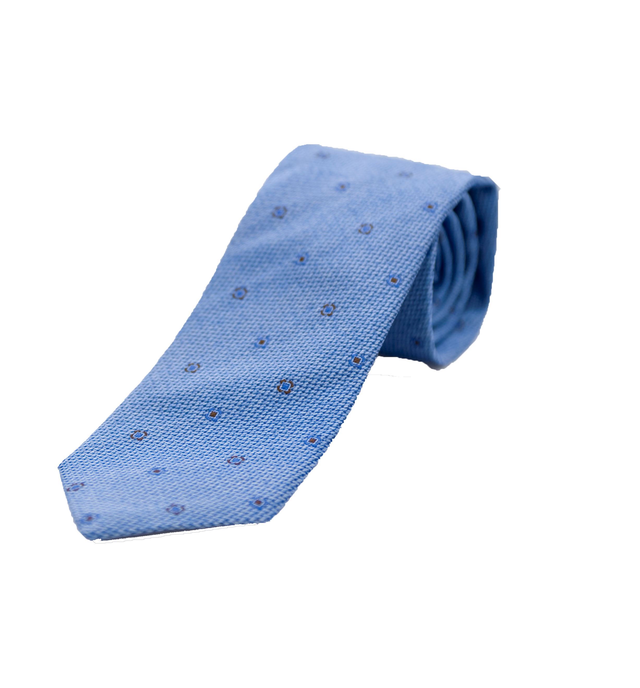 Picture of Silk tie light blue background