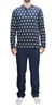 Picture of men's pajamas with clocks pattern