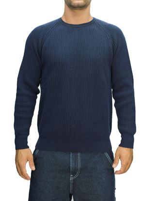 Picture of blue crew neck sweater