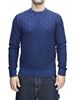 Picture of Blue cable crew neck sweater