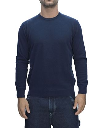 Picture of Blue supergeelong wool crewneck