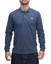 Picture of long-sleeved polo Colour Blue chiné