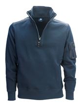 Picture of Blue sweatshirt with 1/2 zip