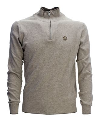 Picture of Brown zip turtleneck