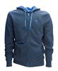 Picture of Blue zip sweatshirt with hood