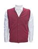 Picture of Burgundy Trefili® merino open vest