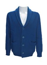 Immagine di Giacca a maglia blu