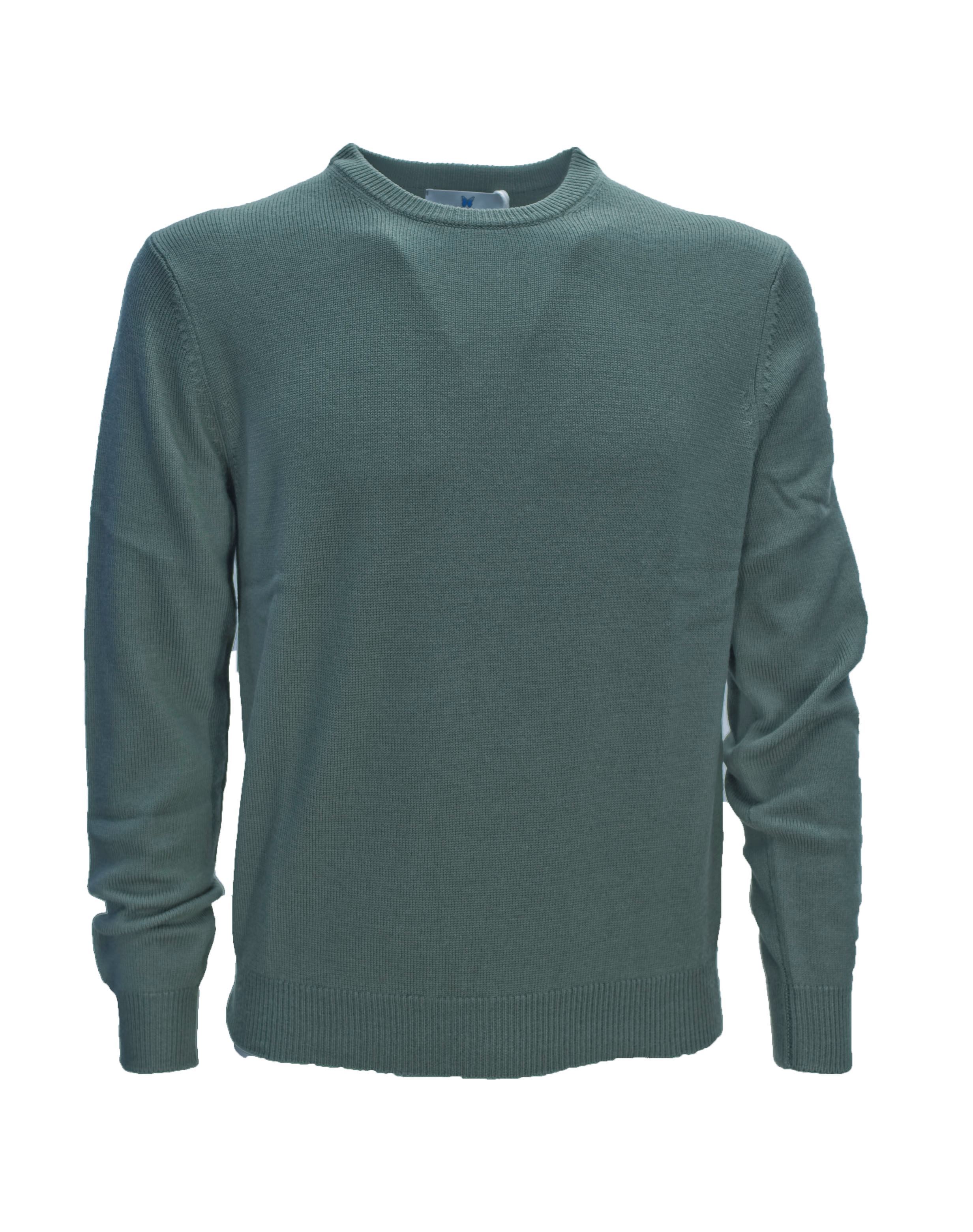 Picture of Trefili® Merino wool military green crewneck