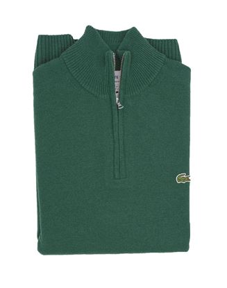 Picture of Green zip mock neck sweater