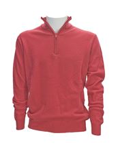 Picture of Red  zip turtleneck
