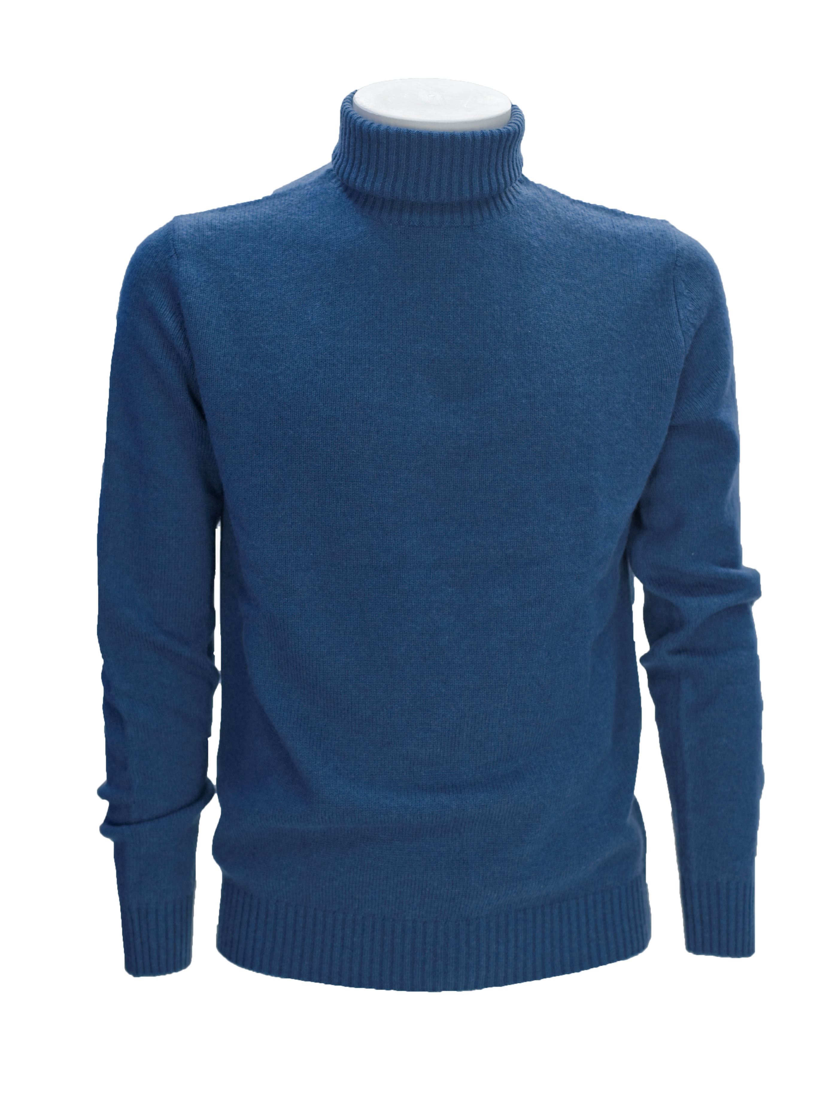 Picture of Blue turtleneck sweater