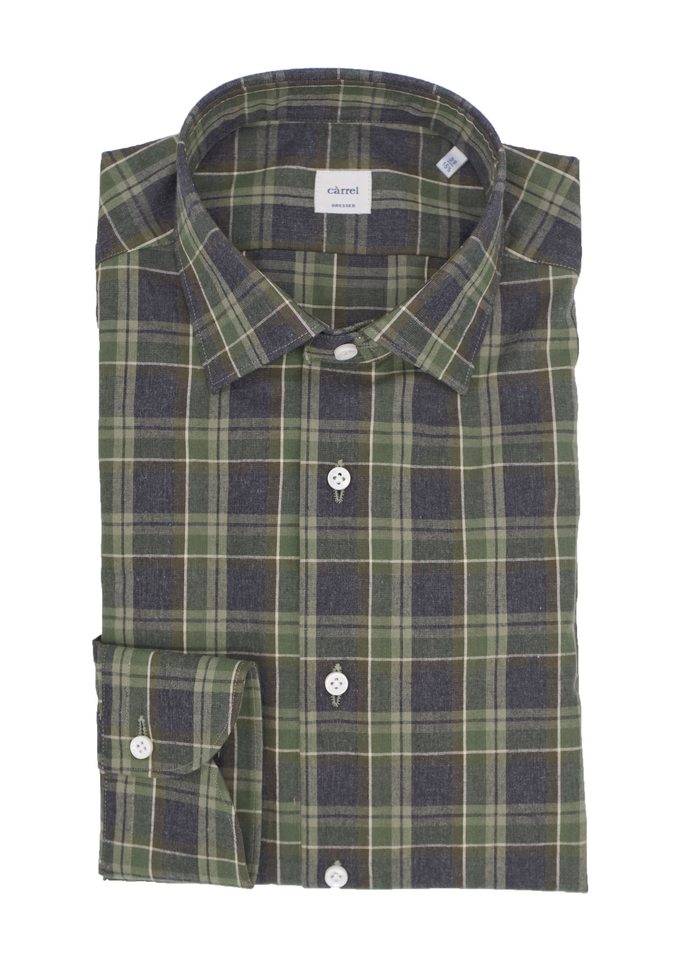 Picture of Flannel shirt with green background