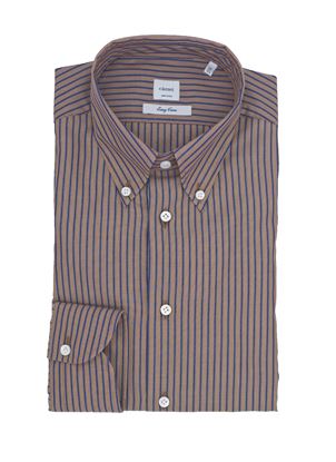 Picture of Blue and brown striped shirt