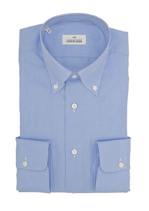 Picture of White/light blue checked shirt