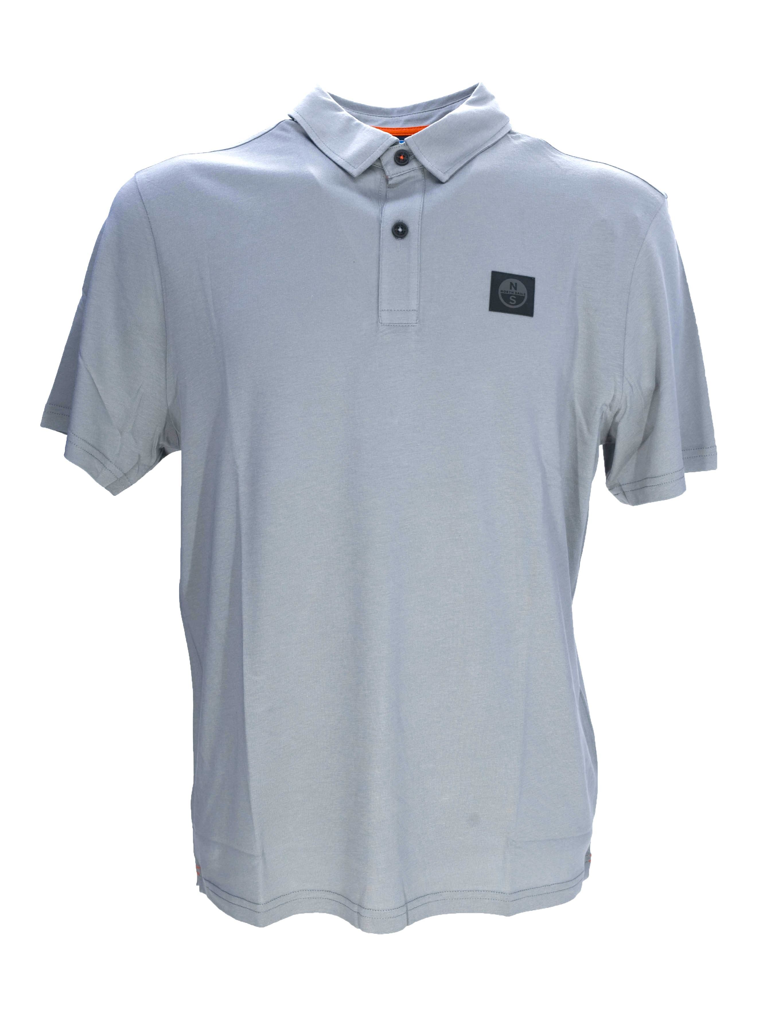 Picture of Grey polo shirt in technical jersey