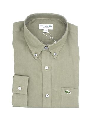 Picture of Military green linen shirt