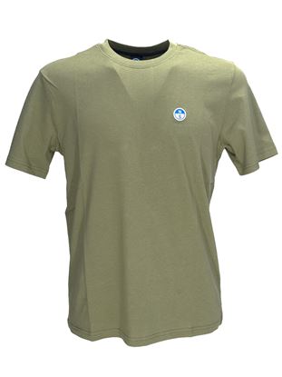 Immagine di T-Shirt cotone verde militare