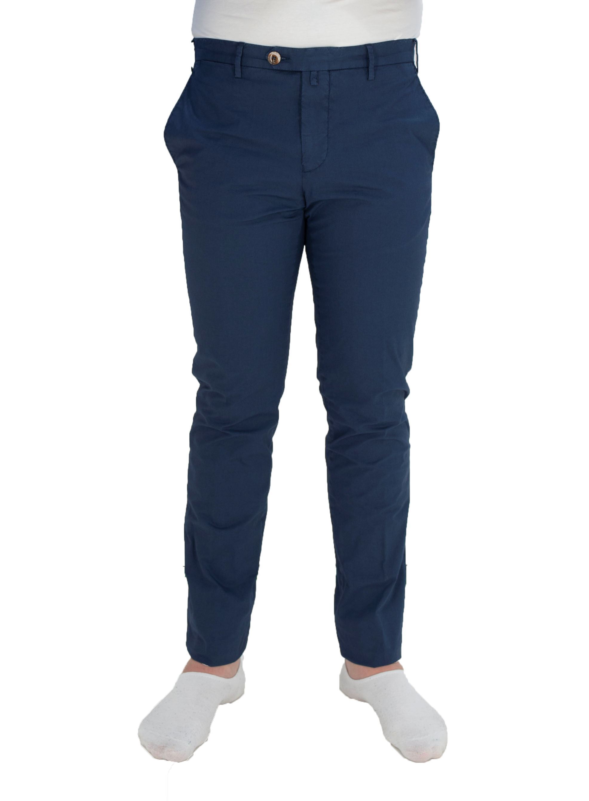 Immagine di Pantalone gabardine cotone estivo blu