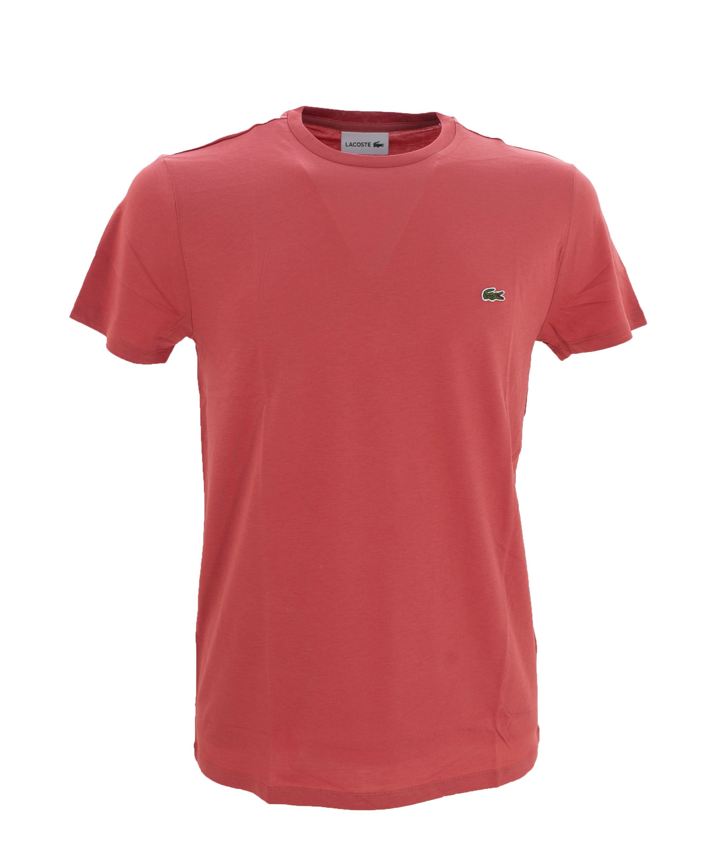 Picture of Coral red cotton t-shirt TH6709