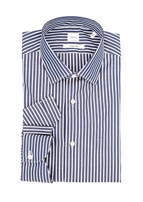 Picture of Striped shirt with blue background