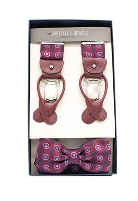 Picture of Suspenders and bow tie in silk