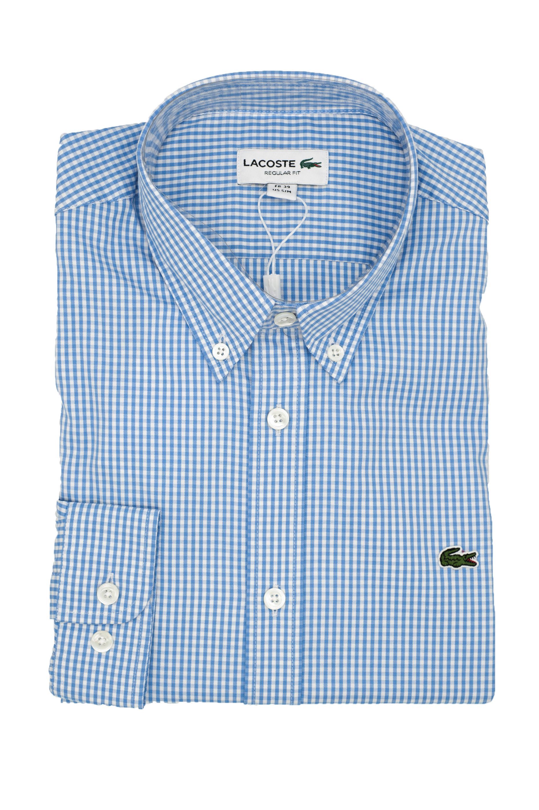 Picture of White/light blue checked shirt