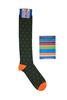 Picture of Warm cotton sock with arrow pattern and green background