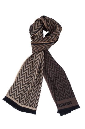 Picture of Scarf with brown background pattern