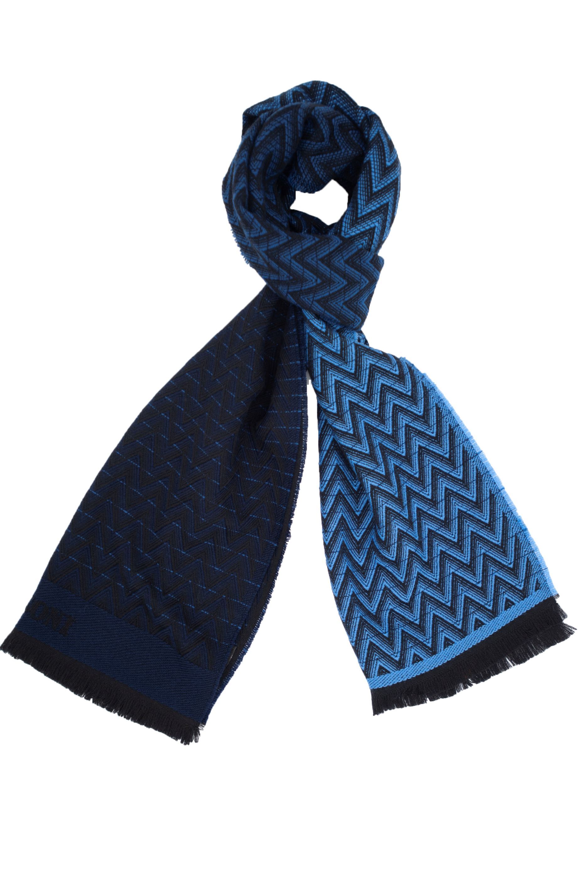 Picture of Scarf with blue background pattern