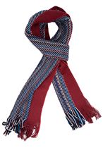 Picture of Scarf with burgundy background pattern