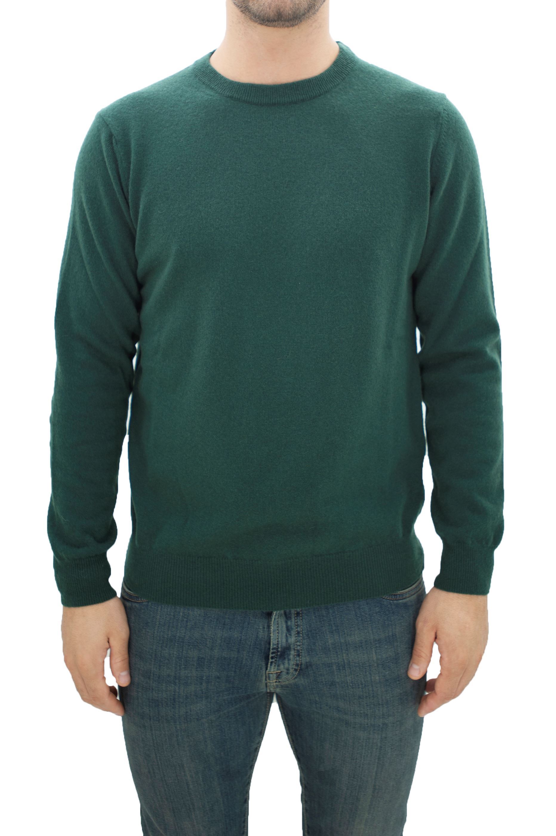 Picture of Green supergeelong wool crewneck