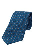 Picture of Silk and cotton Tie blue background