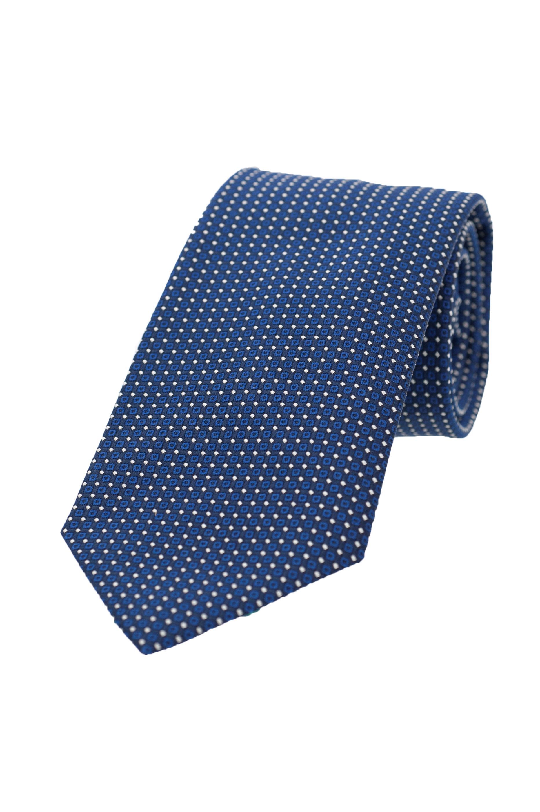 Picture of Silk and cotton Tie blue background