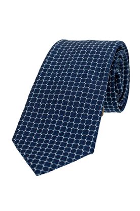 Picture of Silk and cotton Tie with blue background