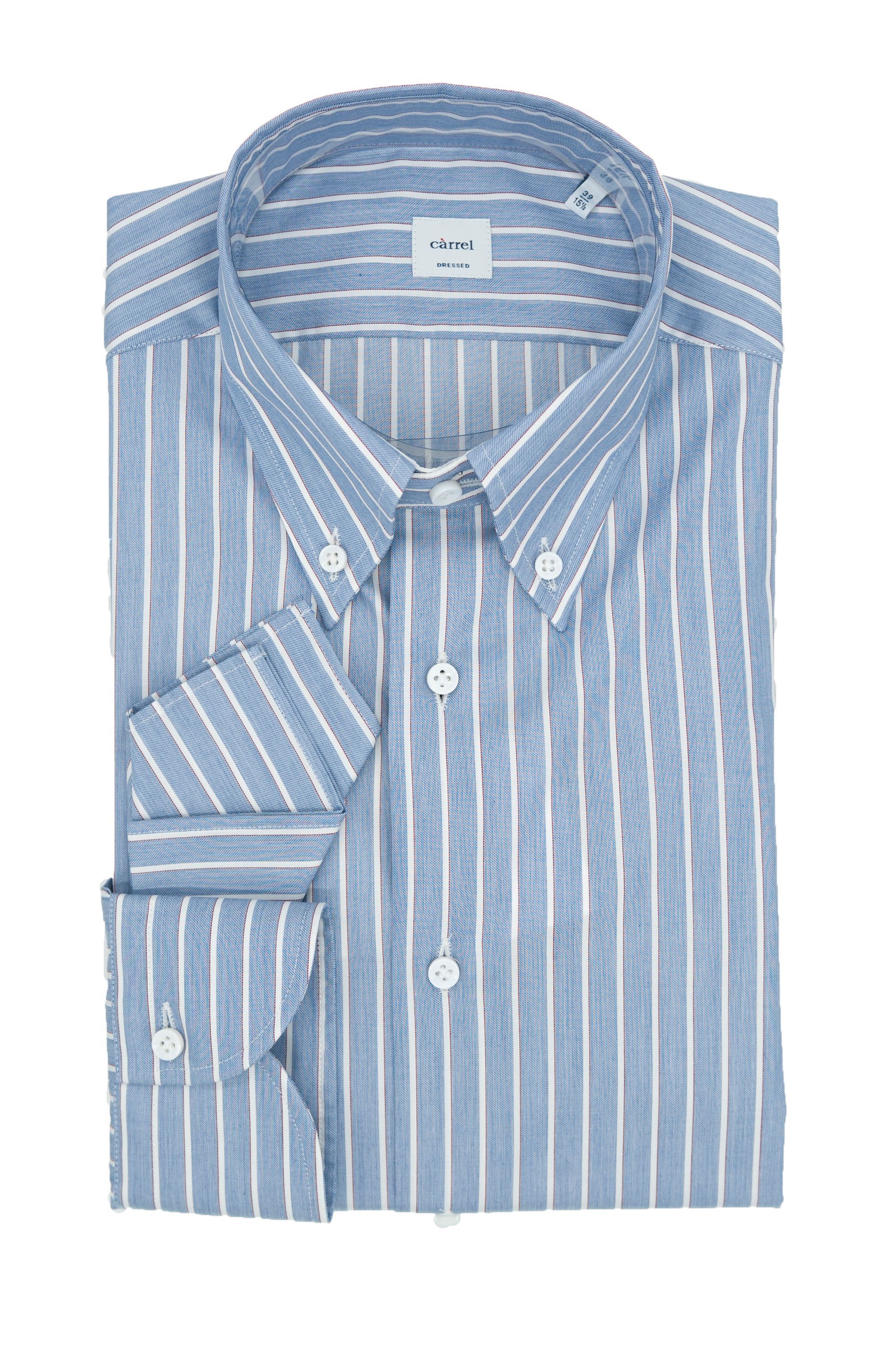 Picture of Striped shirt with light blue background