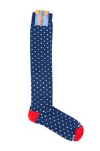 Picture of Cotton socks blue background