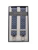 Picture of Elastic braces with powder blue background pattern
