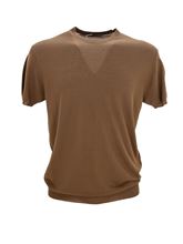 Picture of Tobacco linen/cotton T-Shirt