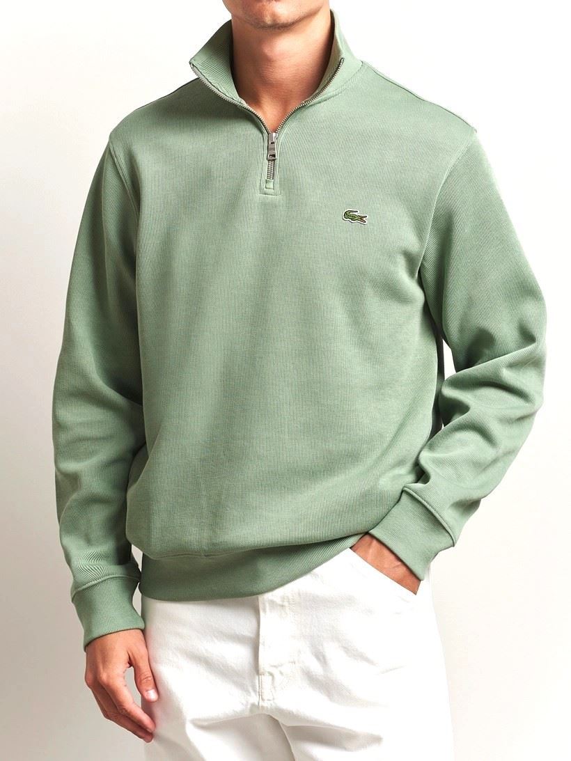 Immagine di Felpa 1/2 zip verde