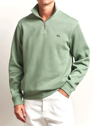 Show details for Green 1/2 zip sweatshirt Picture of Green 1/2 zip sweatshirt