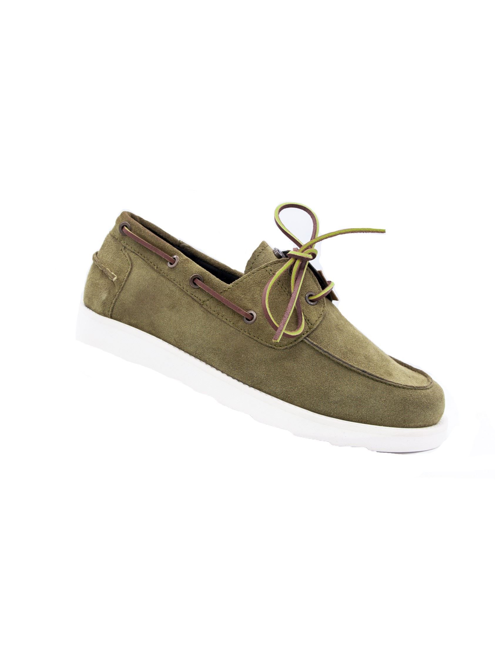 Picture of Olive green boat shoe
