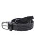 Picture of Black woven stretch leather belt 