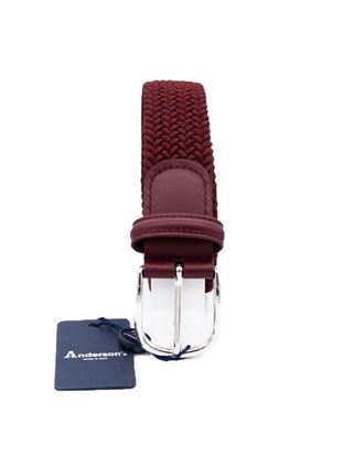 Picture of Burgundy braided elastic belt