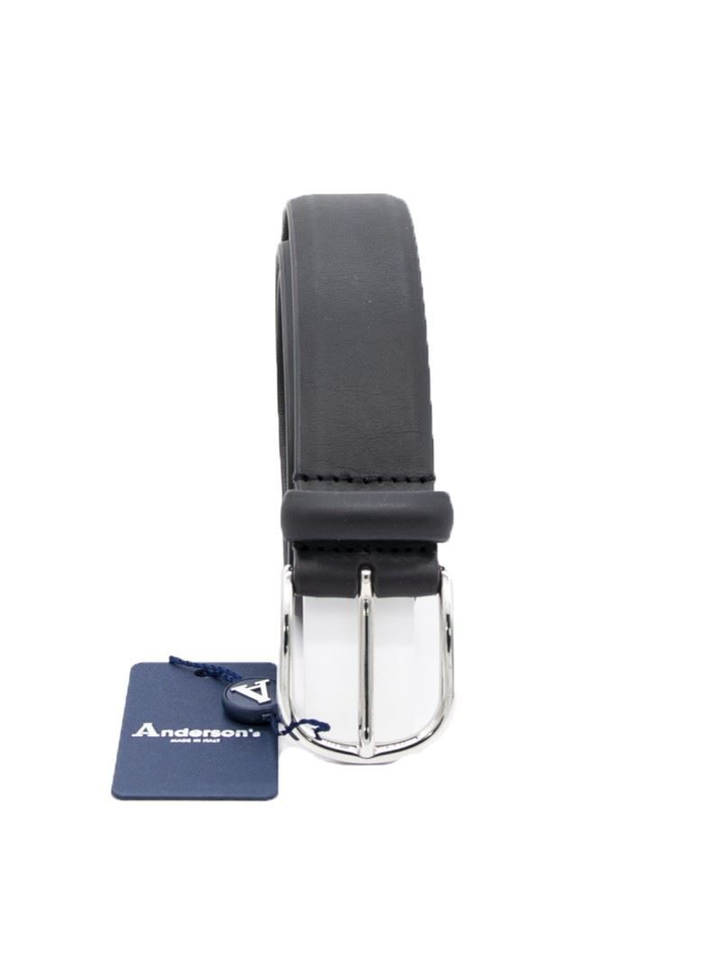 Picture of Black leather seamless belt