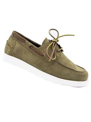 Immagine di Scarpa da barca verde oliva