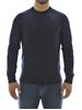 Picture of navy blue merino wool crewneck