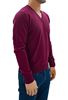 Immagine di Maglia Lana scollo V bordeaux