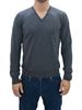 Picture of Dark grey V-neck wool sweater