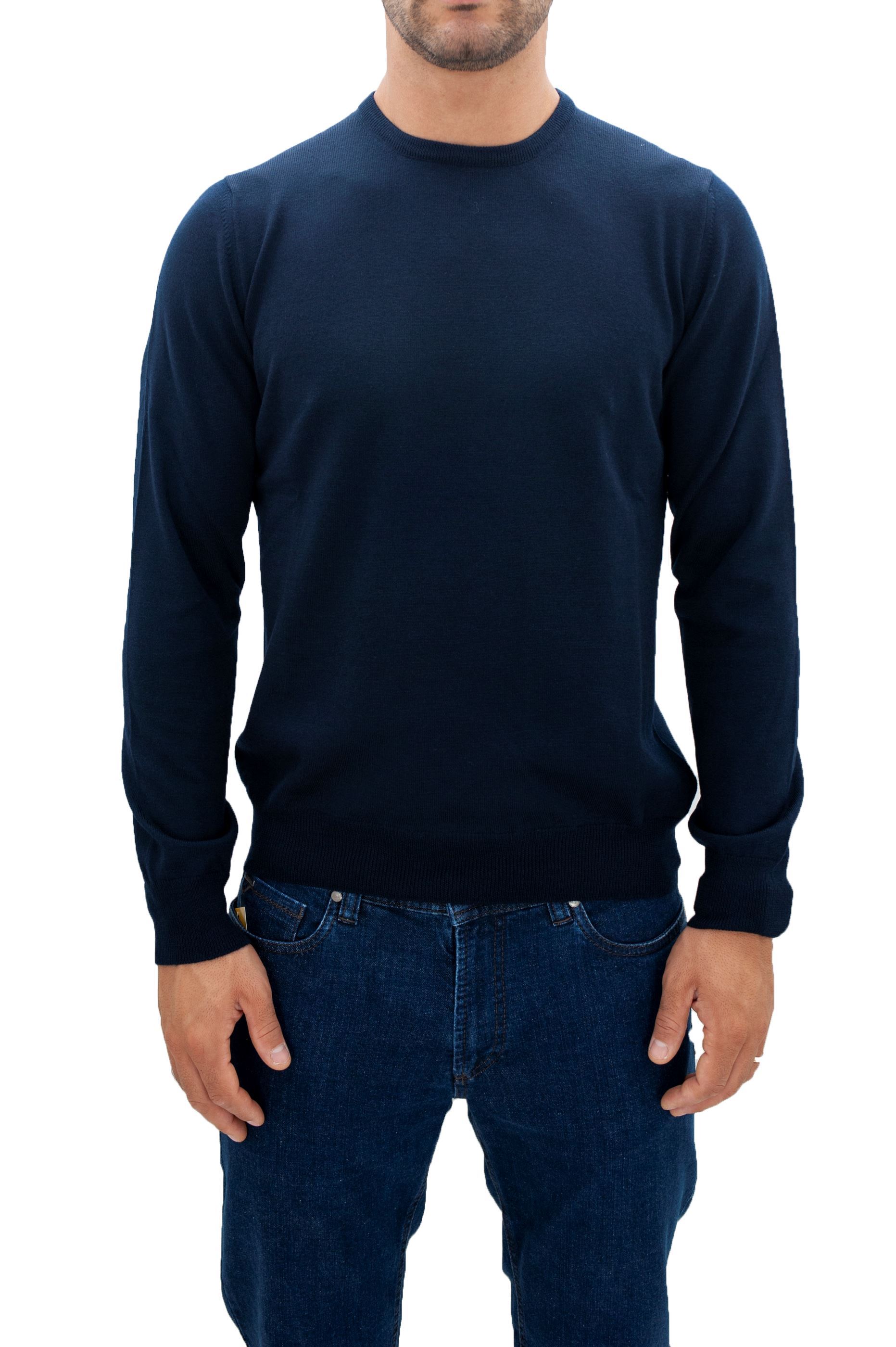 Immagine di Maglia Lana Girocollo blu