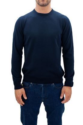 Immagine di Maglia Lana Girocollo blu